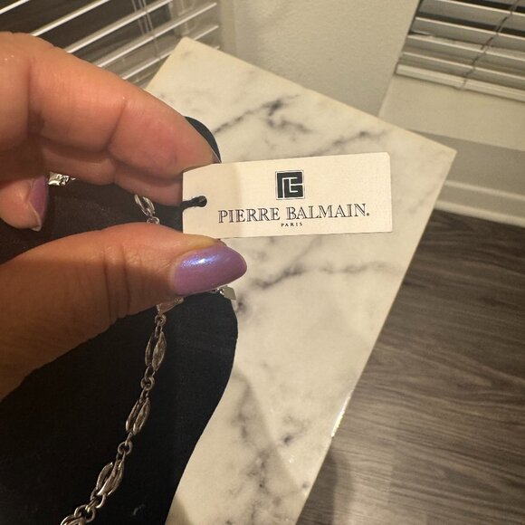 Pierre Balmain Silver Plated Chain - Unisex - Picture 3 of 5